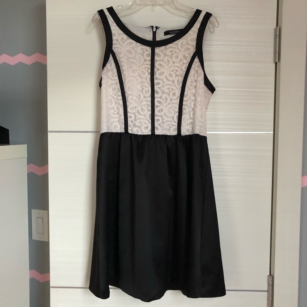 Black and white Eric + Lani dress